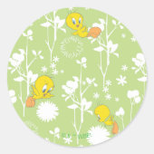 TWEETY™ Springtime Vibes Ronde Sticker (Voorkant)