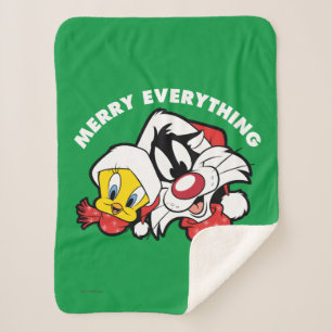 TWEETY™ & SYLVESTER™ "Alles goed" Sherpa Deken