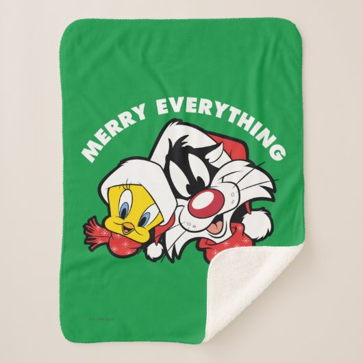 TWEETY™ & SYLVESTER™ "Alles goed" Sherpa Deken (Voorkant)