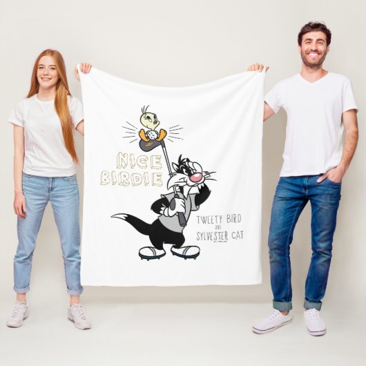 TWEETY™ & SYLVESTER™ Golfing - Nice Birdie Fleece Deken (In situ)