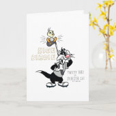 TWEETY™ & SYLVESTER™ Golfing - Nice Birdie Kaart (Gele Bloem)