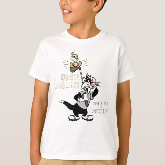 TWEETY™ & SYLVESTER™ Golfing - Nice Birdie T-shirt (Voorkant)
