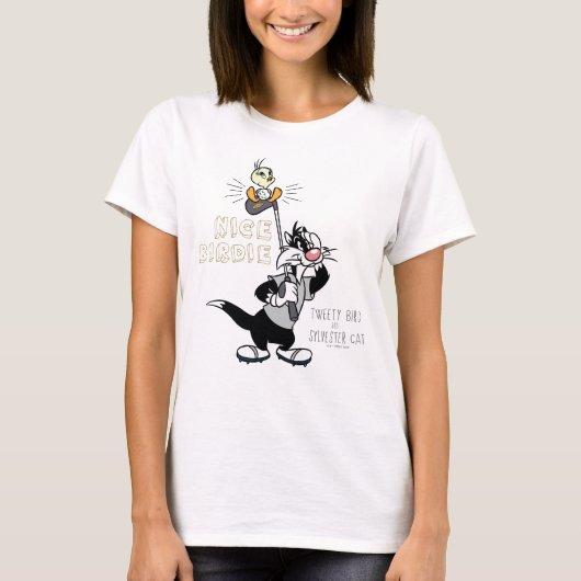 TWEETY™ & SYLVESTER™ Golfing - Nice Birdie T-shirt (Voorkant)
