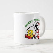 TWEETY™ & SYLVESTER™ "Prettig alles" Grote Koffiekop (Voorkant rechts)
