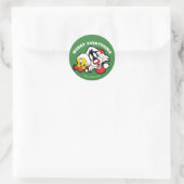 TWEETY™ & SYLVESTER™ "Prettig alles" Ronde Sticker (Tas)
