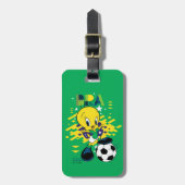 TWEETY™ Team Brazil Soccer Graphic Bagagelabel (Voorkant verticaal)