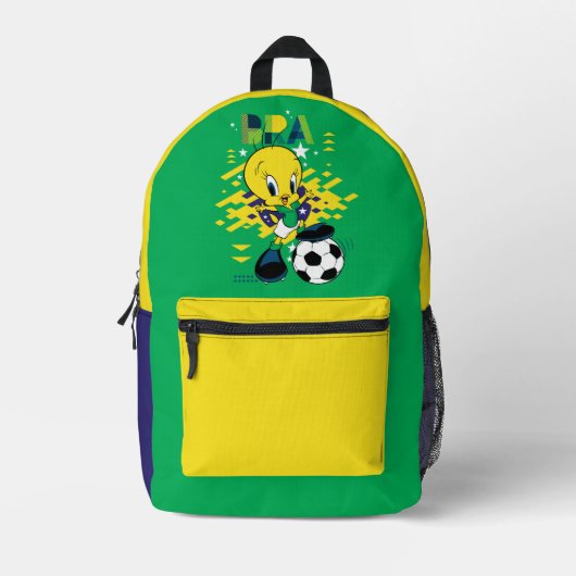 TWEETY™ Team Brazil Soccer Graphic Bedrukte Rugzak (Voorkant)