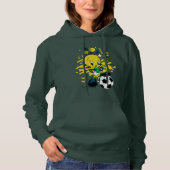 TWEETY™ Team Brazil Soccer Graphic Hoodie (Voorkant)