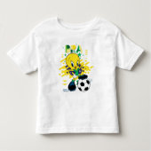 TWEETY™ Team Brazil Soccer Graphic Kinder Shirts (Voorkant)