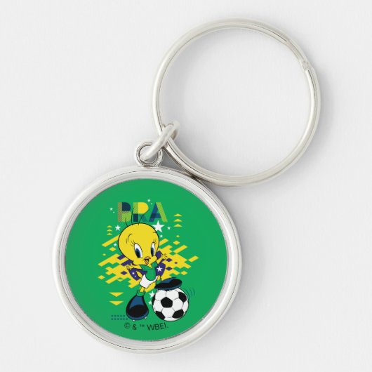 TWEETY™ Team Brazil Soccer Graphic Sleutelhanger (Voorkant)