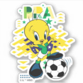 TWEETY™ Team Brazil Soccer Graphic Sticker (Voorkant)