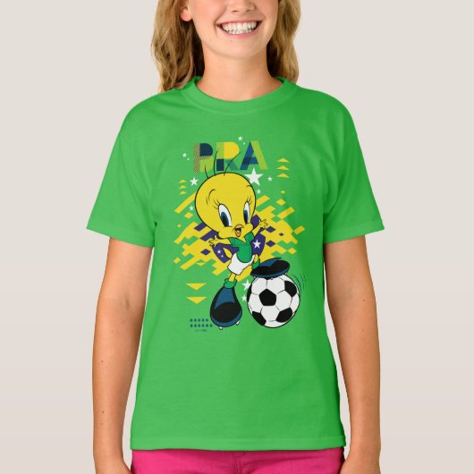 TWEETY™ Team Brazil Soccer Graphic T-shirt (Voorkant)