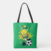 TWEETY™ Team Brazil Soccer Graphic Tote Bag (Achterkant)