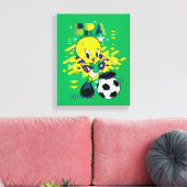 TWEETY™ Team Brazilië Voetbal Grafisch Canvas Afdruk (Insitu (Woonkamer))
