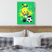 TWEETY™ Team Brazilië Voetbal Grafisch Canvas Afdruk (Insitu (Slaapkamer))