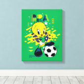 TWEETY™ Team Brazilië Voetbal Grafisch Canvas Afdruk (Insitu (Houten vloer))