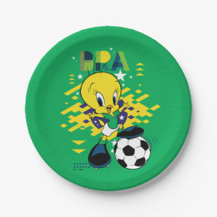 TWEETY™ Team Brazilië Voetbal Grafisch Papieren Bordje