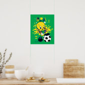 TWEETY™ Team Brazilië Voetbal Grafisch Poster (Keuken)