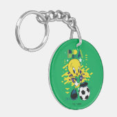 TWEETY™ Team Brazilië Voetbal Grafisch Sleutelhanger (Voorkant Links)