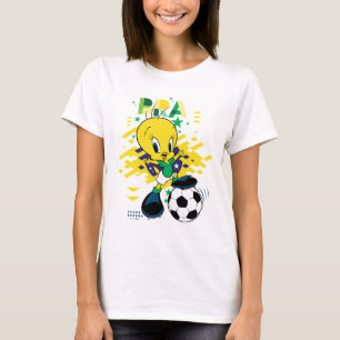 TWEETY™ Team Brazilië Voetbal Grafisch T-shirt