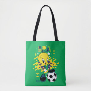 TWEETY™ Team Brazilië Voetbal Grafisch Tote Bag