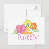 TWEETY™ Tropische bloemen Briefkaart (Voorkant / Achterkant)
