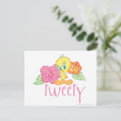 TWEETY™ Tropische bloemen Briefkaart (Staand voorkant)