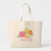 TWEETY™ Tropische bloemen Grote Tote Bag (Voorkant)
