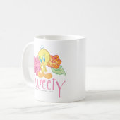 TWEETY™ Tropische bloemen Koffiemok (Voorkant links)