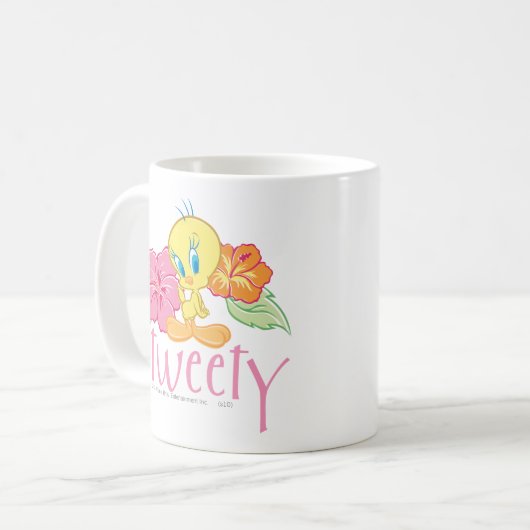 TWEETY™ Tropische bloemen Koffiemok (Voorkant links)