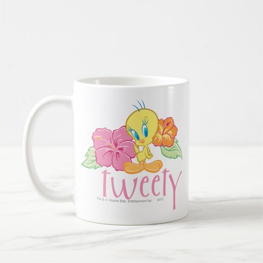 TWEETY™ Tropische bloemen Koffiemok (Links)