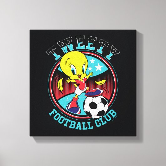 TWEETY™ voetbalclub badge Canvas Afdruk (Voorkant)