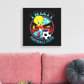 TWEETY™ voetbalclub badge Canvas Afdruk (Insitu (Woonkamer))