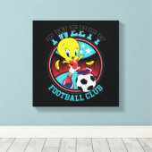 TWEETY™ voetbalclub badge Canvas Afdruk (Insitu (Houten vloer))
