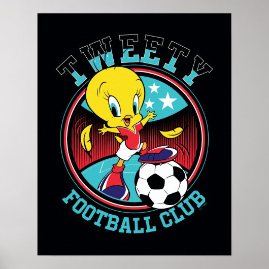 TWEETY™ voetbalclub badge Poster (Voorkant)