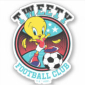 TWEETY™ voetbalclub badge Sticker (Voorkant)