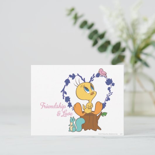 TWEETY™ "Vriendschap en Liefde" Briefkaart (Staand voorkant)