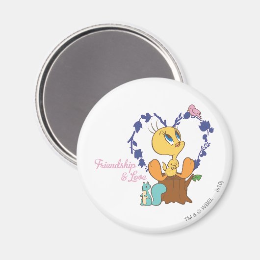 TWEETY™ "Vriendschap en Liefde" Magneet (Voorkant / Achterkant)