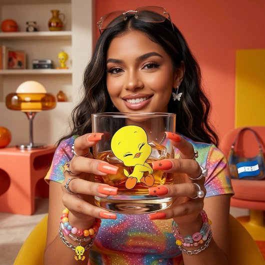 Tweety Whisky Glas