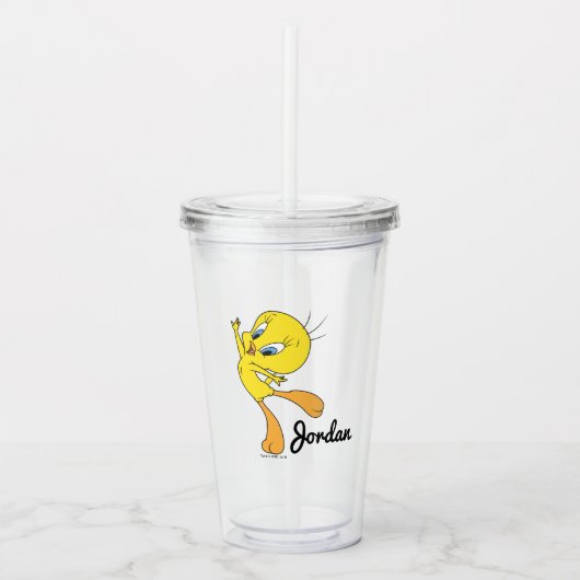 TWEETY™ Zie me vliegen Acryl Drinkbeker (Voorkant)