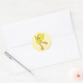 TWEETY™ Zie me vliegen Ronde Sticker (Envelop)