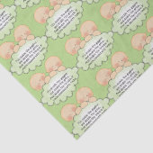 Tweevoudig baby shower tissuepapier (Detail)