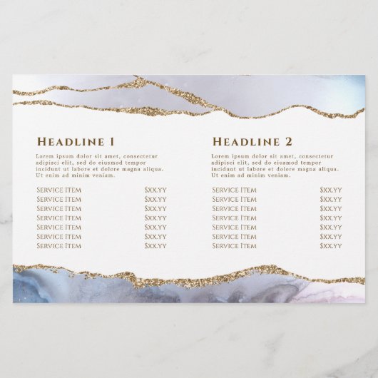 Tweevoudig brochure grijs blauw agaat (Achterkant)