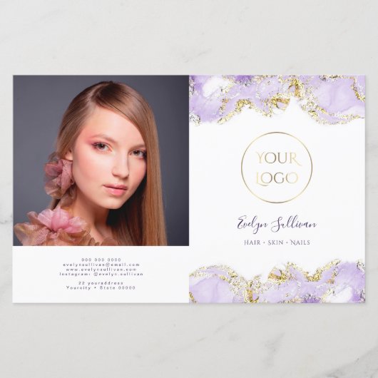 Tweevoudig brochure over het ontwerp van lavenaars (Voorkant)