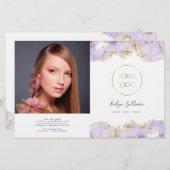 Tweevoudig brochure over het ontwerp van lavenaars (Voorkant / Achterkant)