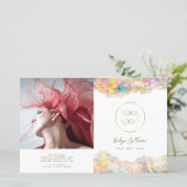 tweevoudig brochure over optisch ontwerp (Staand voorkant)