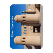 Tweevoudig getwijnd West Gate - Khiva, Oezbekistan Magneet (Verticaal)