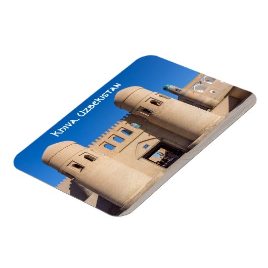 Tweevoudig getwijnd West Gate - Khiva, Oezbekistan Magneet (Linkerzijde)