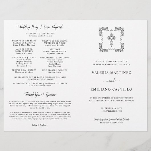 Tweevoudig Spaans katholiek huwelijksprogramma (Voorkant)