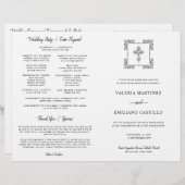 Tweevoudig Spaans katholiek huwelijksprogramma (Voorkant / Achterkant)